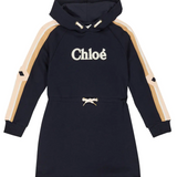 Chloe - Hooded Logo Cotton Dress