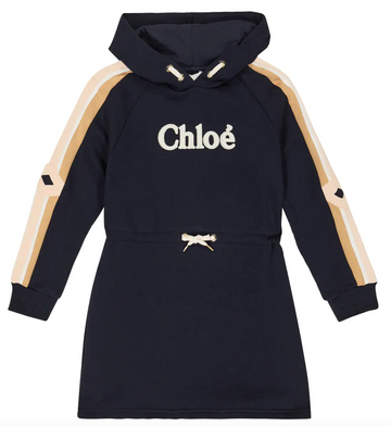 Chloe - Hooded Logo Cotton Dress