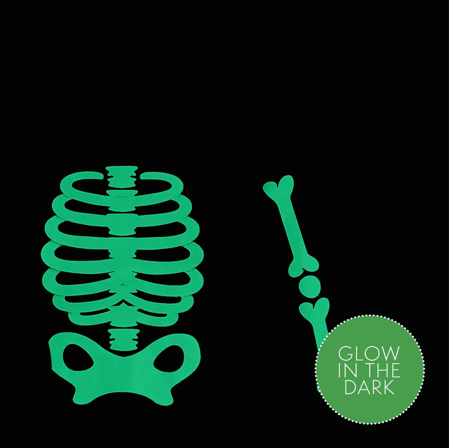 Petit Lem - Skeleton Glow in the Dark PJ Set - Black