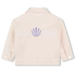 Carrement Beau - Cotton Twill Jacket Seashell Embroidery - Apricot