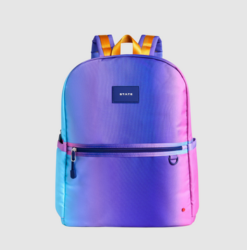 State Backpacks - Kane Double Pocket Large - Blue/Pink Gradient