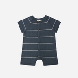 Rylee & Cru - Liam Knit Romper Navy Stripe