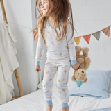 Petit Lem - Birthday Cake Print on Off-White PJ Set