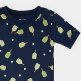 Petit Lem - Pickleball Print on Dress Blue Short-Sleeved PJ Set