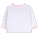 Billie Blush - Strawberry Cardigan - White