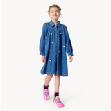 BillieBlush - Denim Dress - Stone