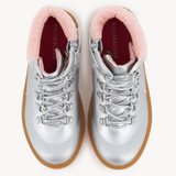 BillieBlush - Metallic Sherpa Collar Boots - Light Grey