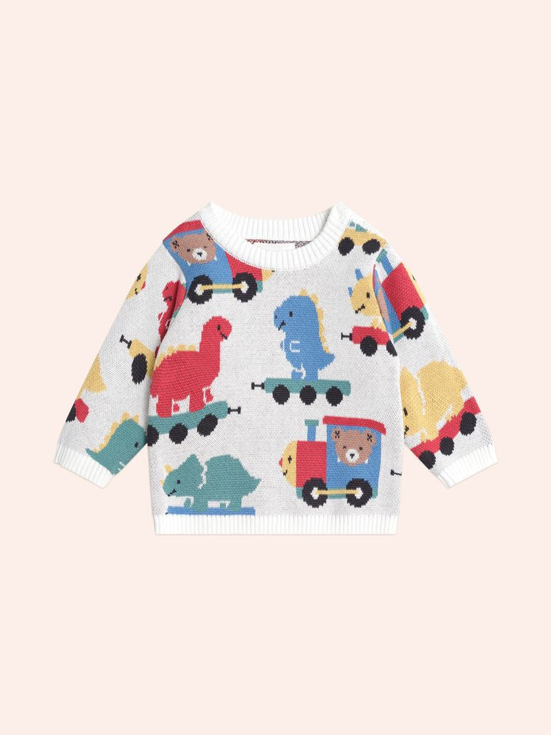 Hux - Dino Knit Train Pullover