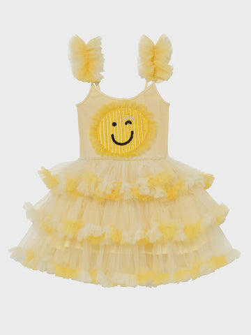 Tutu du Monde - Smiley Tutu Dress - Yellow