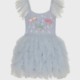 Tutu du Monde - Bebe Pavilion Perfection Tutu Dress - Blue Chill