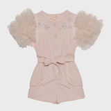 Tutu du Monde - Crystal Flower Onesie - Heavenly Pink