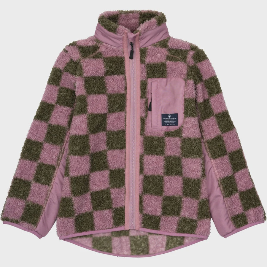 The New - Leola Teddy Jacket - Orchid Haze Check