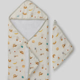 Lou Lou Lollipop - Hooded Towel Set - French Breakfast