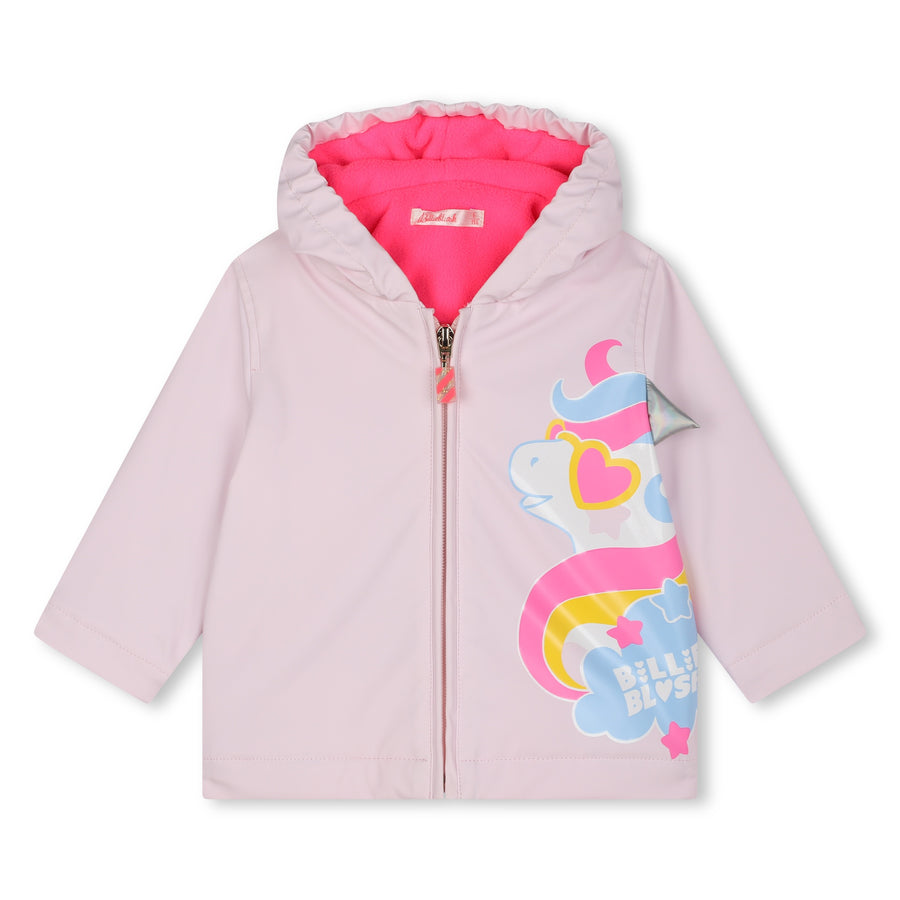 Billie Blush - Fleece Lined Rain Coat - 3D Unicorn