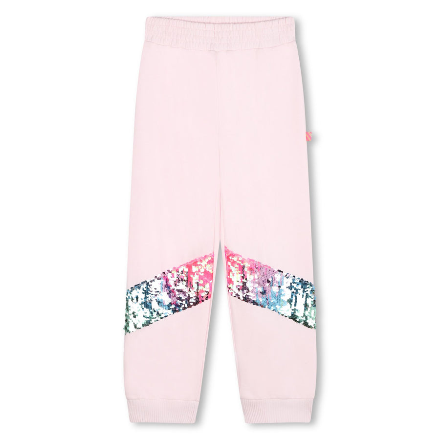 Billie Blush - Sequin Zip Up & Jogger Set - Baby Pink