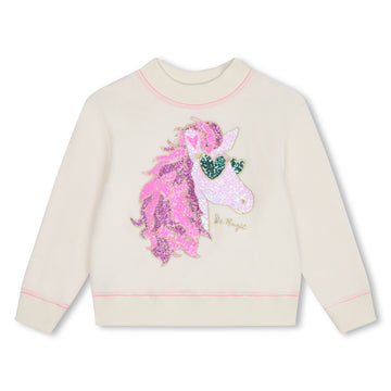 Billie Blush - Unicorn Graphic Sweater - Beige