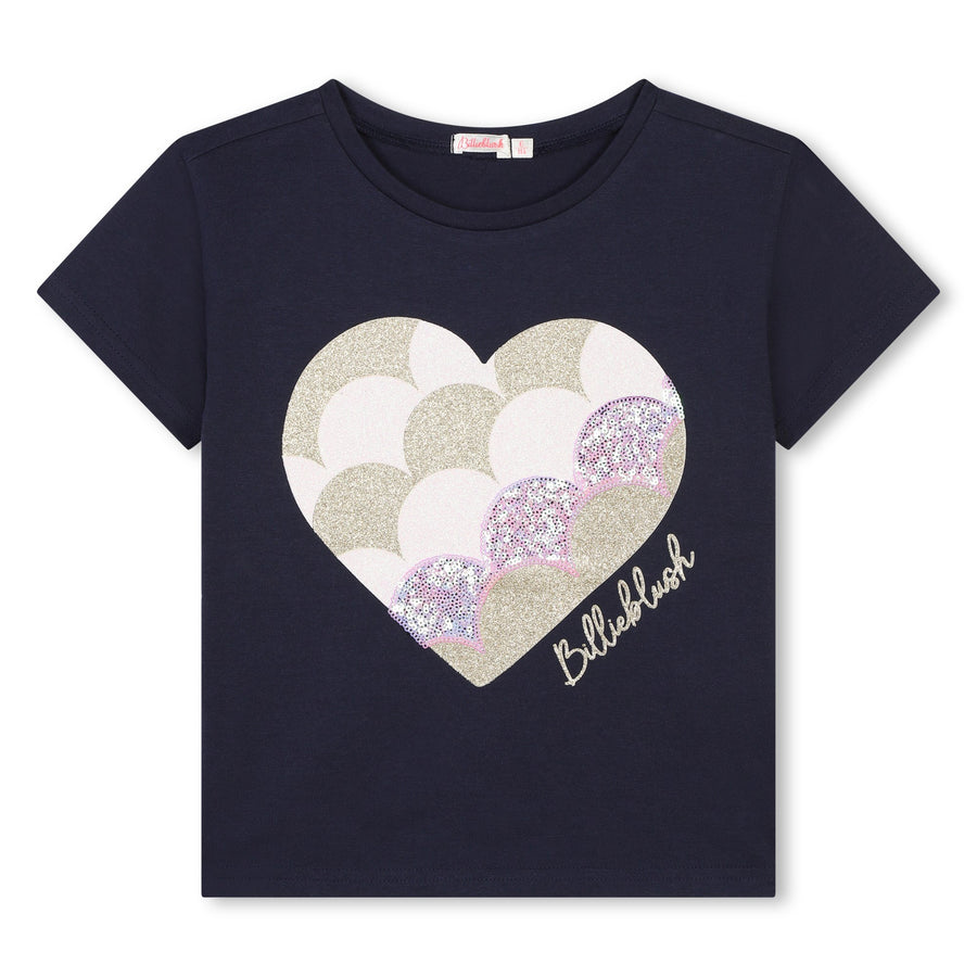 Billie Blush - Short Sleeve T shirt - Indigo & Heart Graphic