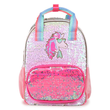 Billie Blush - Unicorn Backpack with Reversible Sequins - Baby Pink