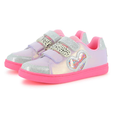 Billie Blush - Heart Velcro Sneakers