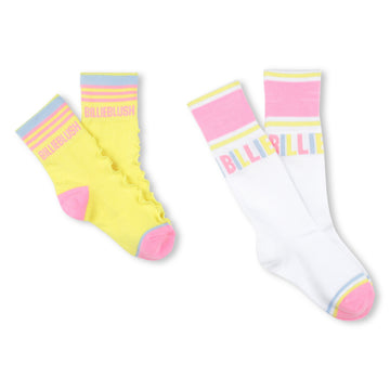 Billie Blush - 2 Pack Socks - Yellow & White