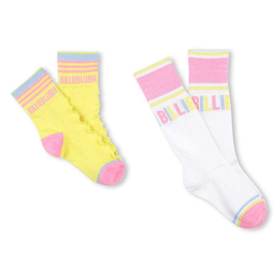 Billie Blush - 2 Pack Socks - Yellow & White