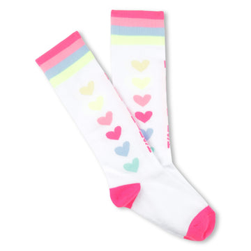 Billie Blush - High Socks with Hearts