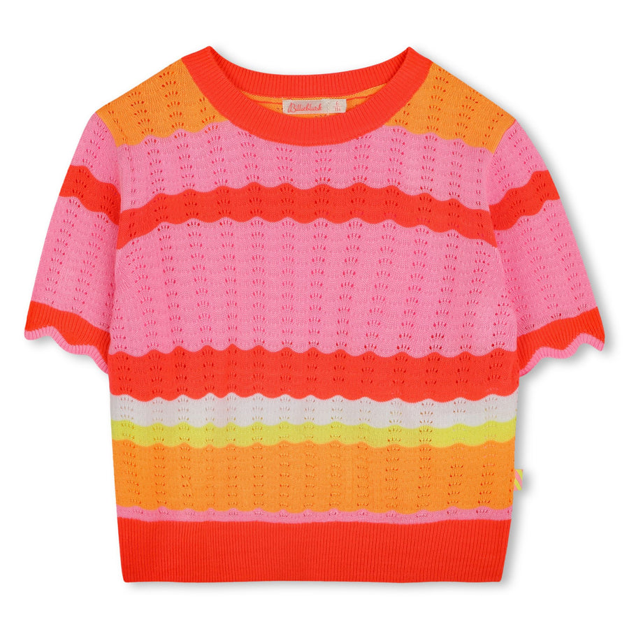 Billie Blush - Short Sleeve Knit - Coral