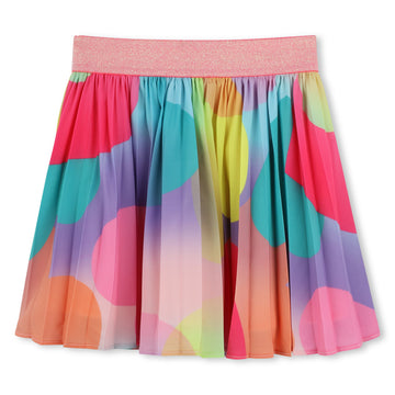 Billie Blush - Pleated Allover Print Skirt - Multicolor