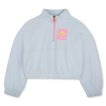 Billie Blush - Quarter Zip Sweatshirt - Ice Water