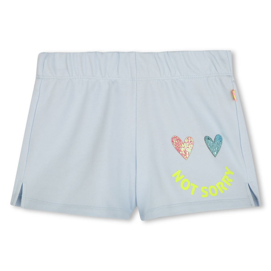 Billie Blush - Smile Graphic Shorts - Ice Water