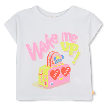 Billie Blush - Wake Me Up Graphic Tee - White