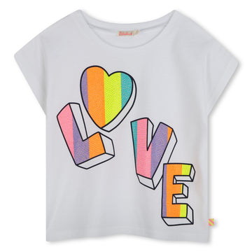 Billie Blush - Love Graphic T-Shirt - White