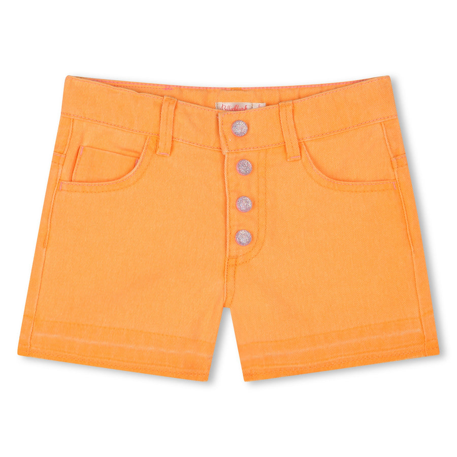 Billie Blush - Colored Denim Shorts - Orange Pop