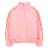 Bilieblush - Tween Girl Quarter Zip Sweatshirt - Peach