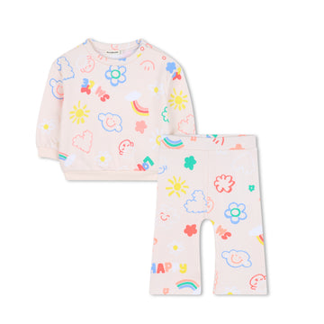 Billieblush - Infant Doodle Allover Set - Pink Courage