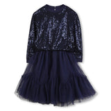 Billieblush - Sequin Tulle Dress - Navy