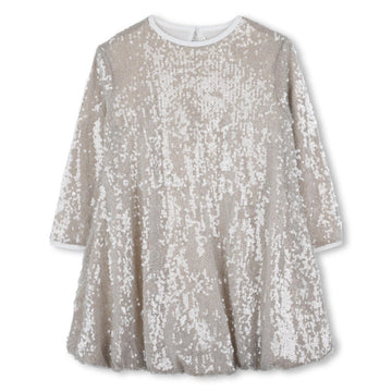 Billieblush - Ceremony Long Sleeve Sequin Dress - Light Gold