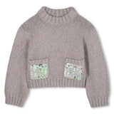 Billieblush - Knit Sweater with sequin pockets