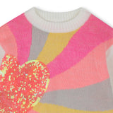 Billieblush - Rainbow Heart Sweater