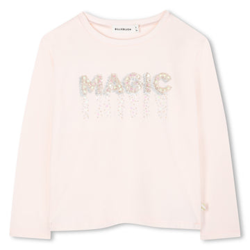 Billieblush - Girls Magic Long Sleeve Shirt - Pink Courage