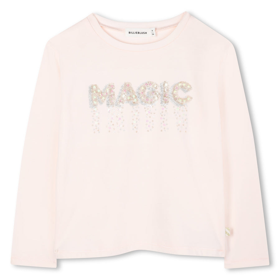 Billieblush - Girls Magic Long Sleeve Shirt - Pink Courage