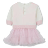 Billie Blush - Newborn Knit Dress with mesh