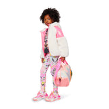 Billie Blush - Printed Fleece Coat