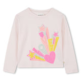 Billieblush - Girls Love Long Sleeve Shirt - Pink Courage