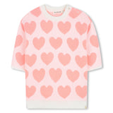 Billieblush - Infant Knit Heart Dress - Ivory