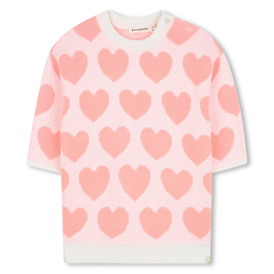 Billieblush - Infant Knit Heart Dress - Ivory