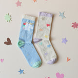 Rockahula - Rainbow Unicorn 2 Pack Socks