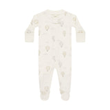 Quincy Mae - Zip Long Sleeve Sleeper Footie - Hot Air Balloons