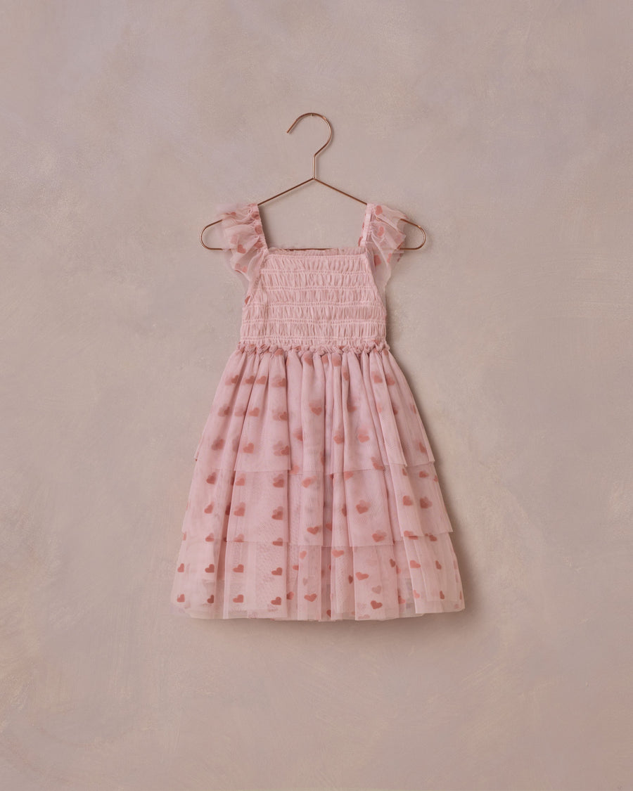 Noralee - Valentina Dress - Bubblegum Hearts