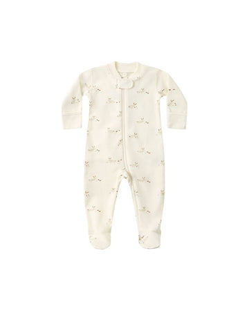 Quincy Mae - Zip Long Sleeve Sleeper Footie - Bunnies